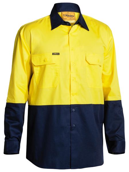 Bisley Hi Vis Cool Lightweight Drill Shirt - BS6895