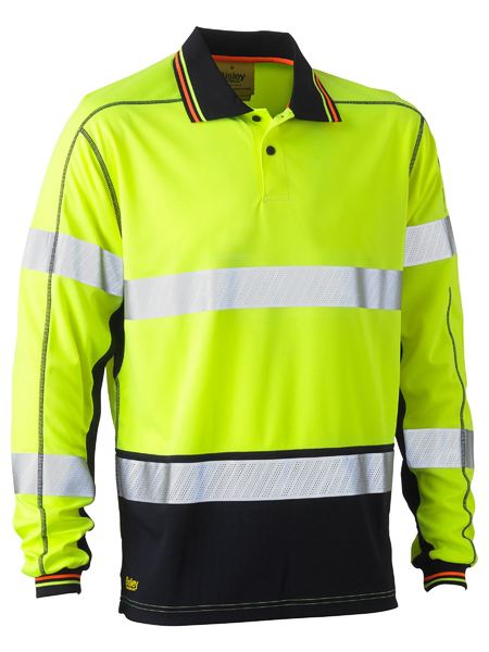 Bisley Taped Hi Vis Polyester Mesh Polo - BK6219T