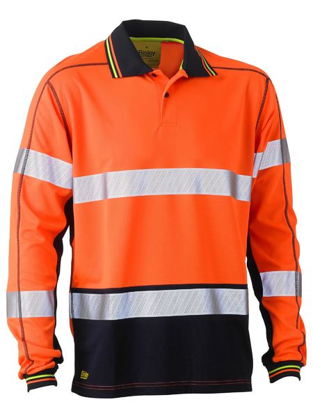 Bisley Taped Hi Vis Polyester Mesh Polo - BK6219T