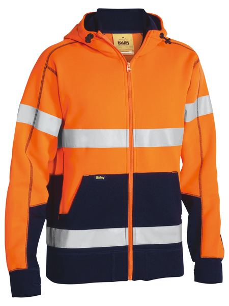 Bisley Taped Hi Vis Fleece Hoodie - BK6819T