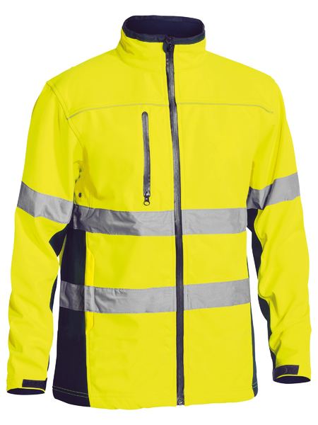 Bisley Taped Hi Vis Soft Shell Jacket - BJ6059T