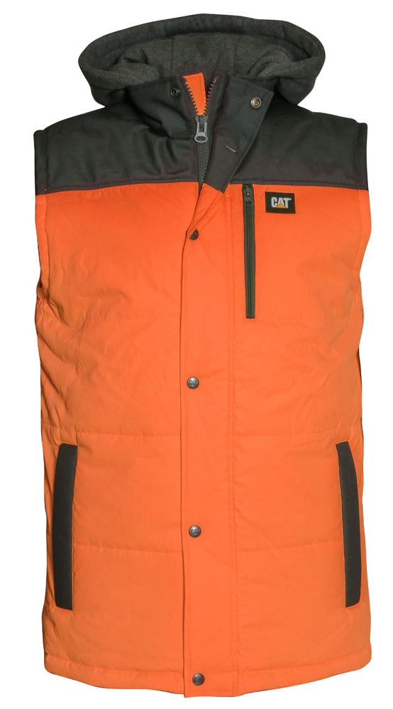 CAT Hi Vis Hooded Work Vest - 1320034