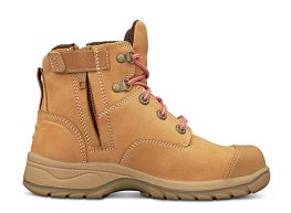 Oliver Ladies Zip Lace Ankle Safety Boot 49432Z