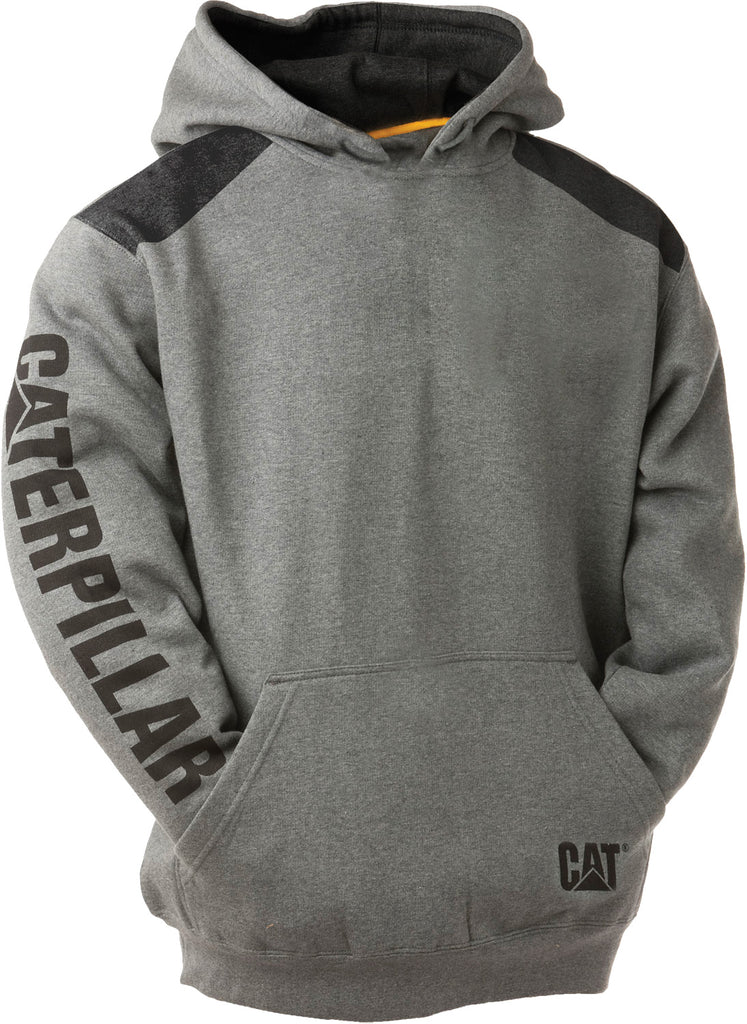 CAT Logo Panel Hooded Sweat Shirt - 1910802