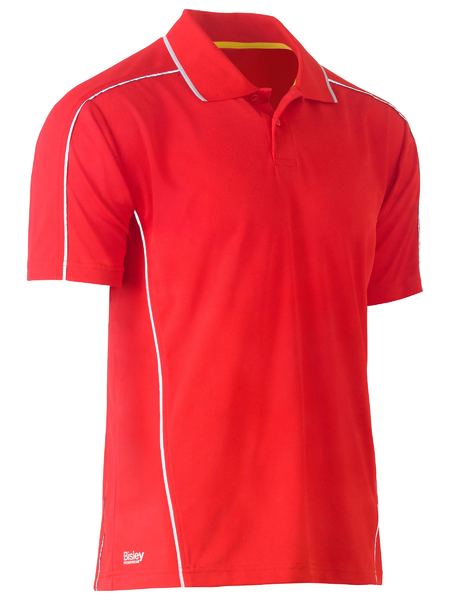 Bisley Cool Mesh Polo With Reflective Piping - BK1425