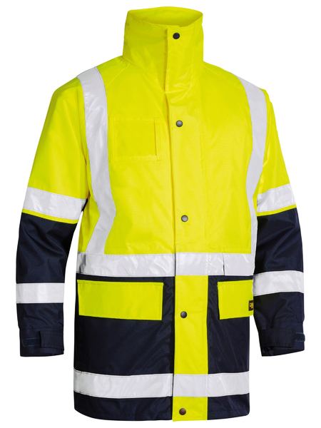 Bisley Taped HiVis 5 In 1 Rain Jacket - BK6975