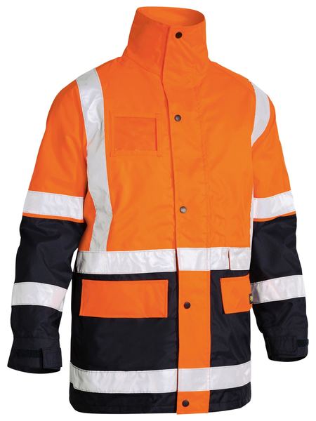 Bisley Taped HiVis 5 In 1 Rain Jacket - BK6975