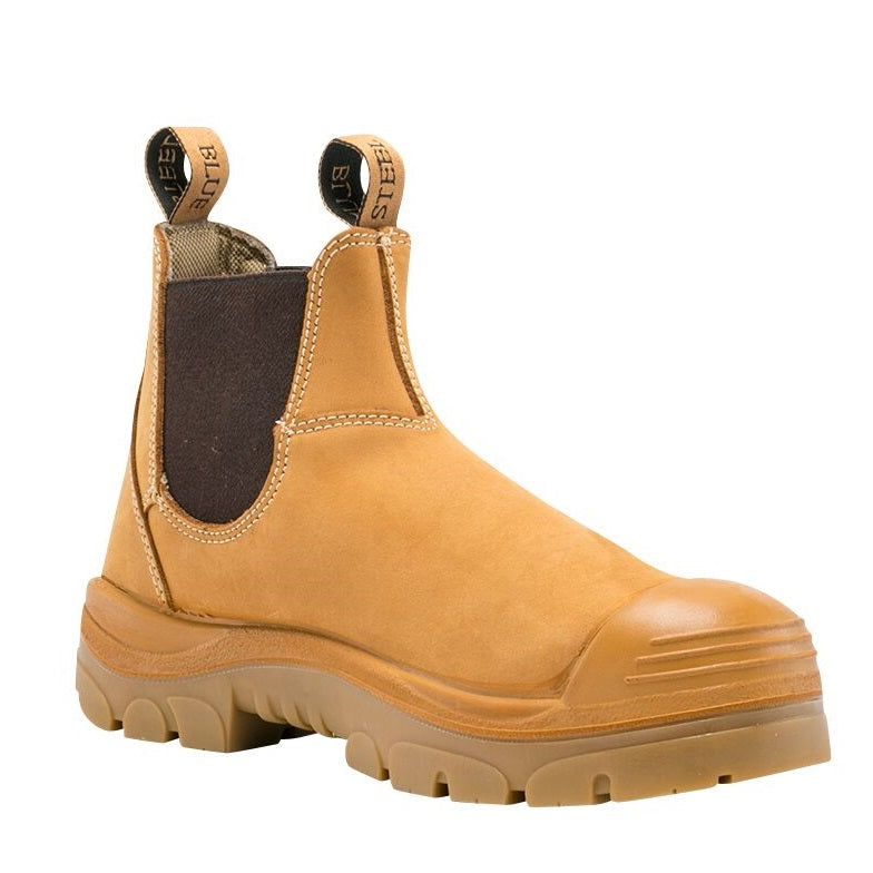 Steel Blue Hobart Elastic Sided Safety Boot +Scuff - 332101