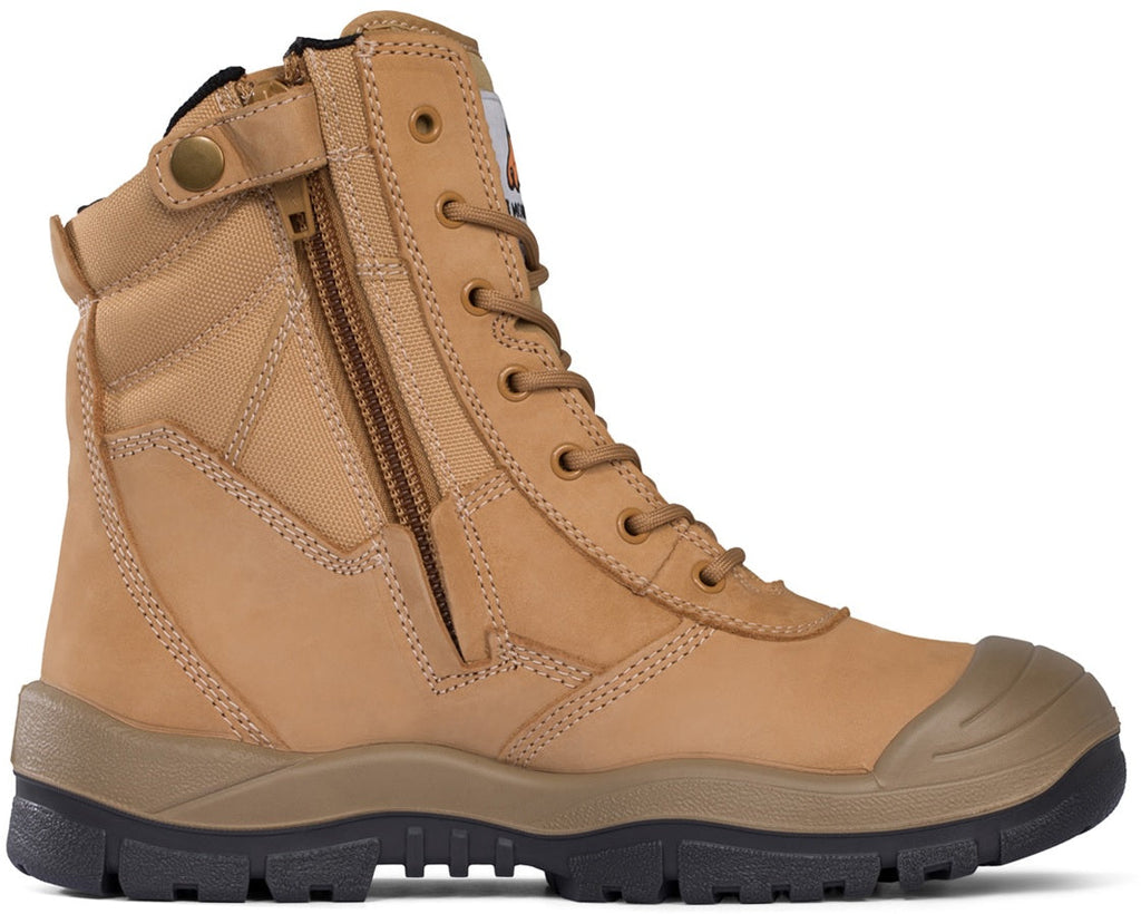 Mongrel High Leg Lace/Zip Safety Boot + Scuff - 451050