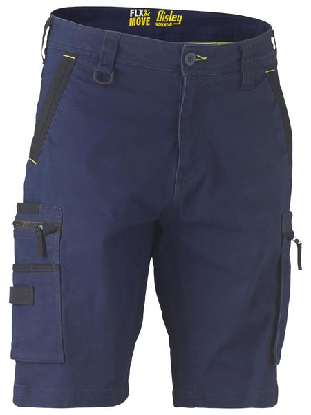 Bisley FLX&MOVE Stretch Utility Zip Cargo Short - BSHC1330