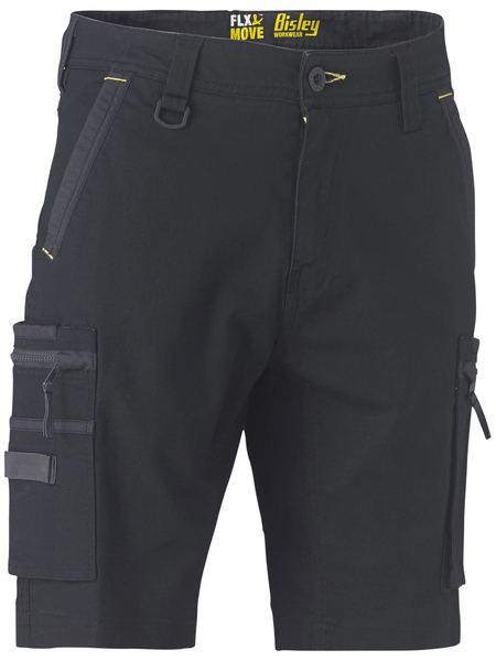 Bisley FLX&MOVE Stretch Utility Zip Cargo Short - BSHC1330