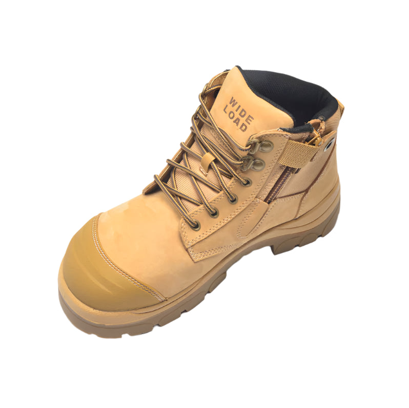 Wide Load 6 Inch Zip Side Safety Boot - 690WZ