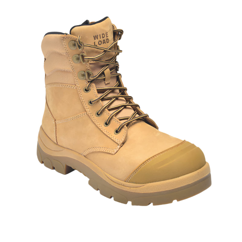 Wide Load 8 Inch Zip Side Safety Boot - 890WZ