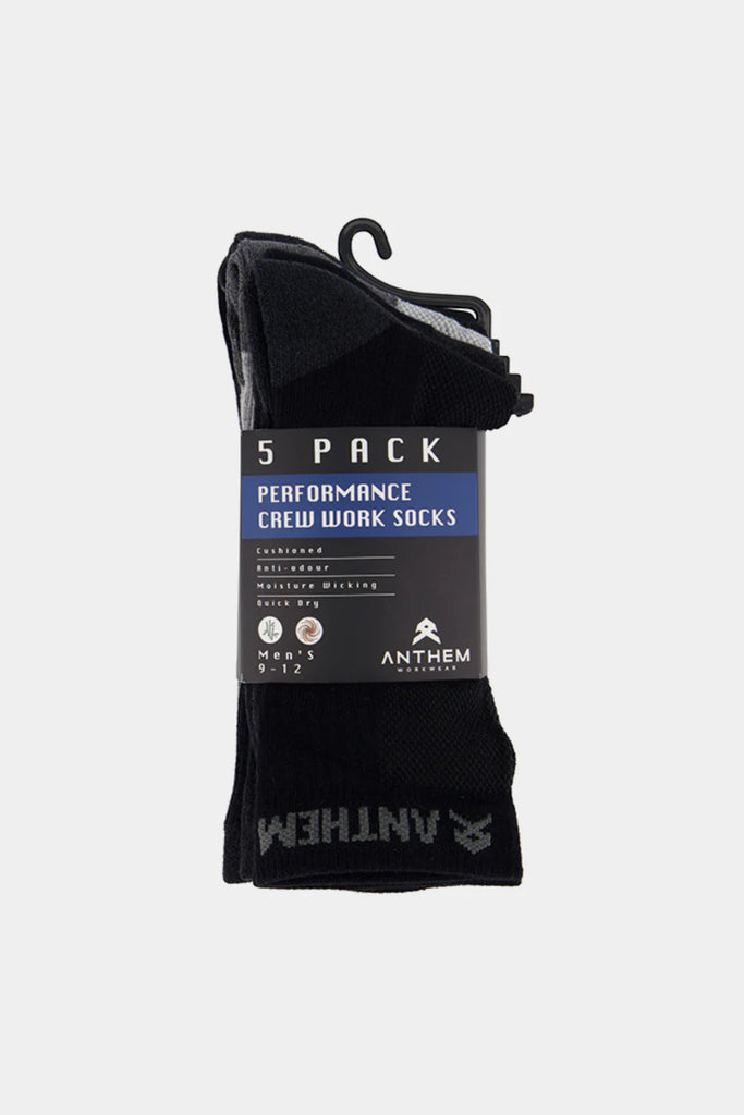 Anthem Performance Crew Sock - 5 Pack - A0204
