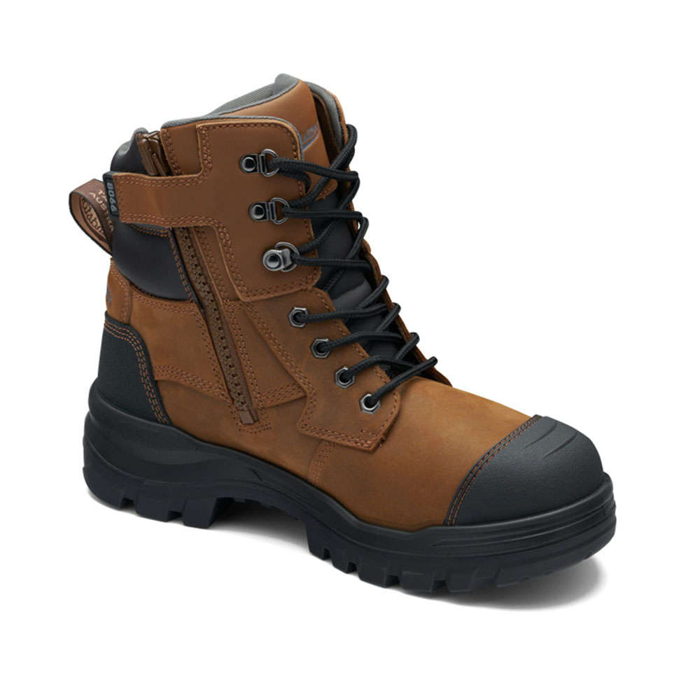 Blundstone RotoFlex Leather Zip/Lace Safety Boot - 8066