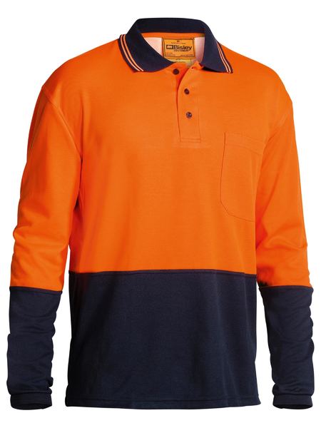 Bisley Hi Vis L/S Polo Shirt - BK6234