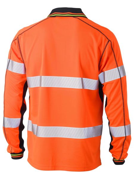 Bisley Taped Hi Vis Polyester Mesh Polo - BK6219T