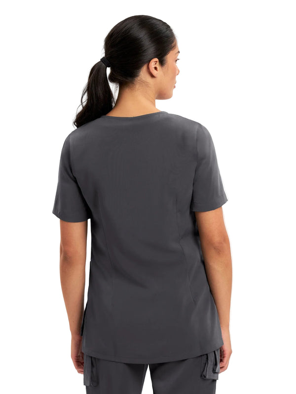 inaura: Ladies Avery Round Neck Scrub Top - CST942LS