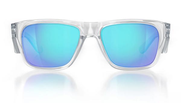 SafeStyle Fusions Clear Frame/Mirror Blue Polarised Glasses UV400