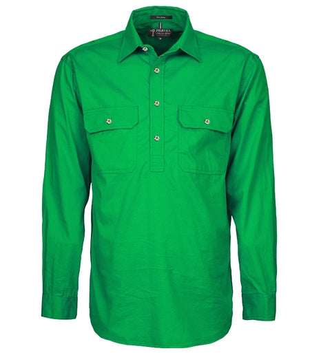 PILBARA MENS CLOSE FRONT L/S SHIRT - RM200CF