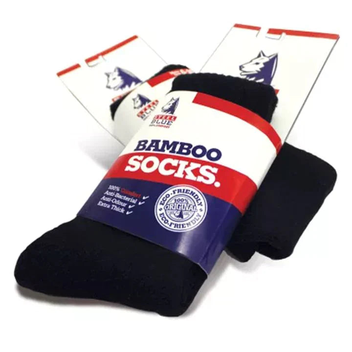 Steel Blue Bamboo Socks A-000159